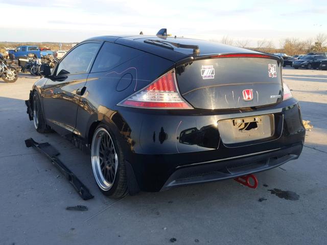 JHMZF1C47CS002426 - 2012 HONDA CR-Z BLACK photo 3