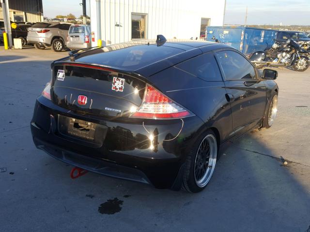 JHMZF1C47CS002426 - 2012 HONDA CR-Z BLACK photo 4