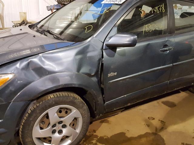 5Y2SL658X6Z453886 - 2006 PONTIAC VIBE GRAY photo 9