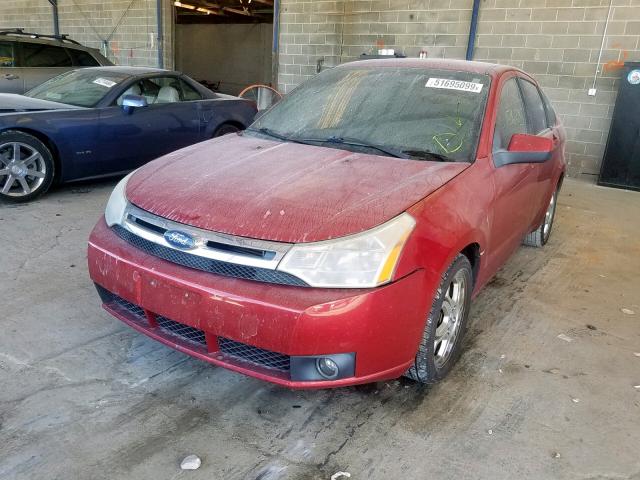 1FAHP36N39W175457 - 2009 FORD FOCUS SES BURGUNDY photo 2