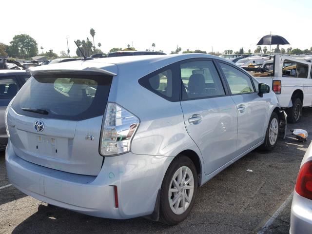 JTDZN3EU5E3362269 - 2014 TOYOTA PRIUS V BLUE photo 4