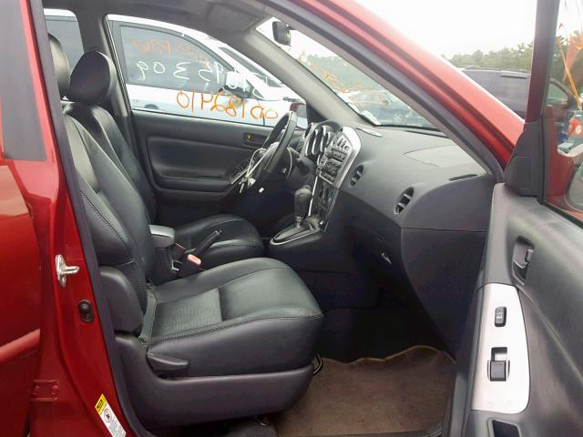 5Y2SL678X6Z413417 - 2006 PONTIAC VIBE RED photo 5