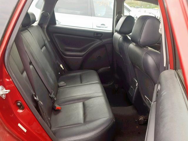 5Y2SL678X6Z413417 - 2006 PONTIAC VIBE RED photo 6