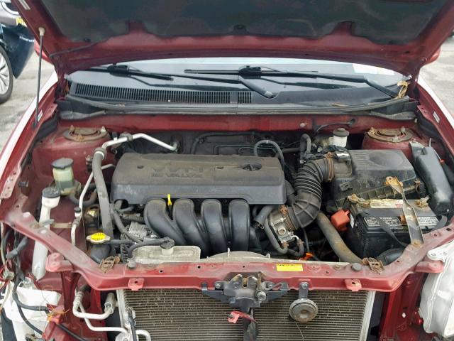 5Y2SL678X6Z413417 - 2006 PONTIAC VIBE RED photo 7