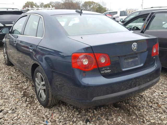 3VWST71K16M653268 - 2006 VOLKSWAGEN JETTA TDI BLUE photo 3