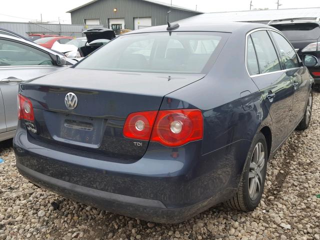 3VWST71K16M653268 - 2006 VOLKSWAGEN JETTA TDI BLUE photo 4