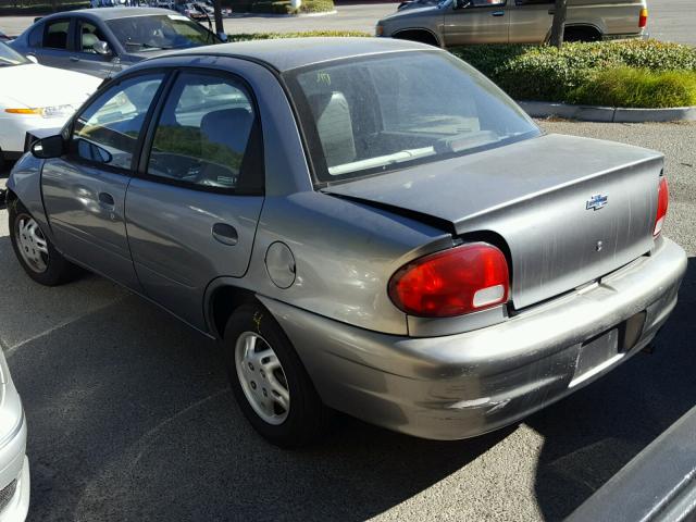 2C1MR522216703477 - 2001 CHEVROLET METRO LSI GRAY photo 3