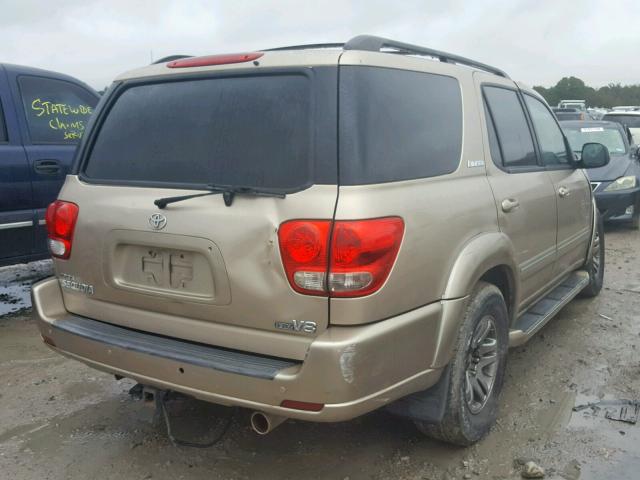 5TDZT38A06S281333 - 2006 TOYOTA SEQUOIA LI GOLD photo 4