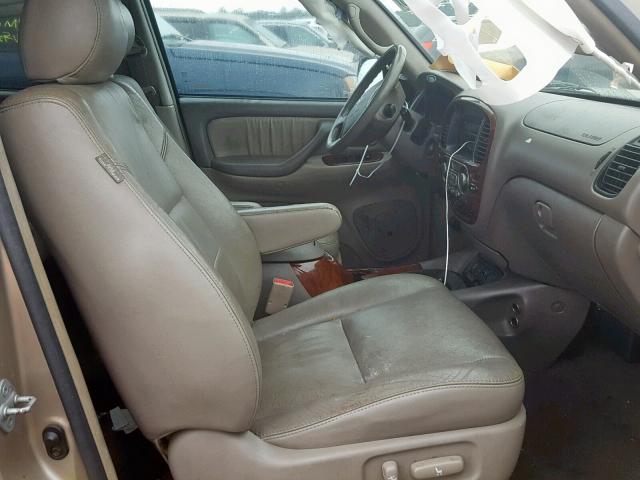 5TDZT38A06S281333 - 2006 TOYOTA SEQUOIA LI GOLD photo 5