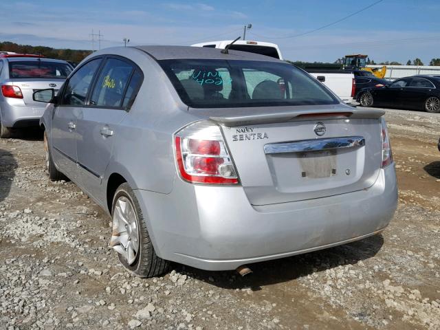 3N1AB6AP2CL774029 - 2012 NISSAN SENTRA 2.0 SILVER photo 3