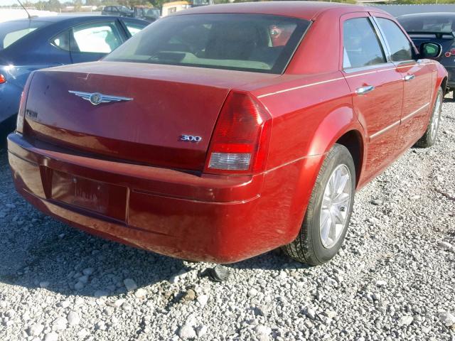 2C3KA43R97H785720 - 2007 CHRYSLER 300 RED photo 4