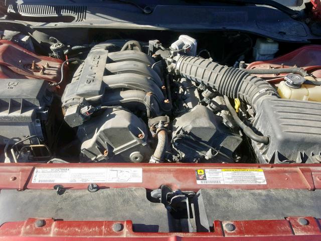 2C3KA43R97H785720 - 2007 CHRYSLER 300 RED photo 9