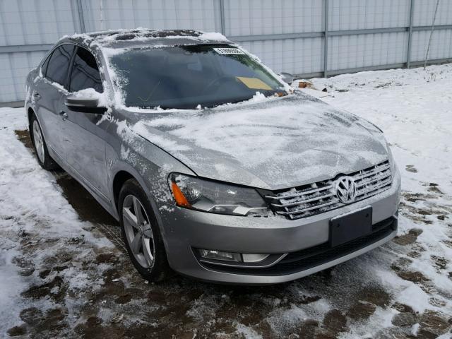 1VWBN7A39DC015609 - 2013 VOLKSWAGEN PASSAT SE SILVER photo 1