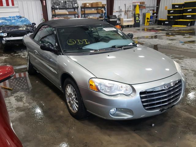 1C3EL55R34N311386 - 2004 CHRYSLER SEBRING LX GRAY photo 1