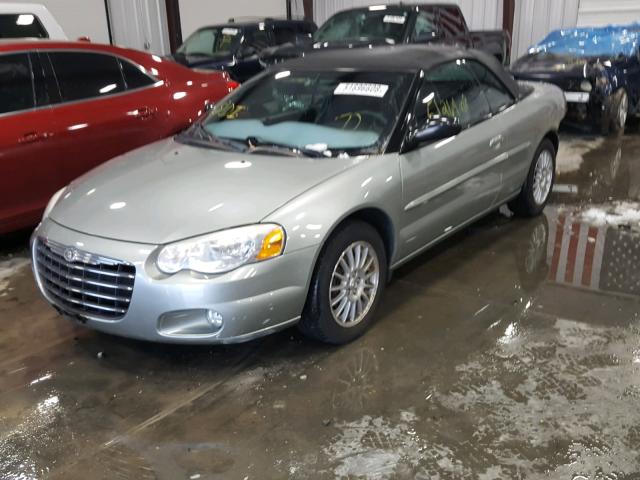 1C3EL55R34N311386 - 2004 CHRYSLER SEBRING LX GRAY photo 2