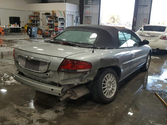 1C3EL55R34N311386 - 2004 CHRYSLER SEBRING LX GRAY photo 4