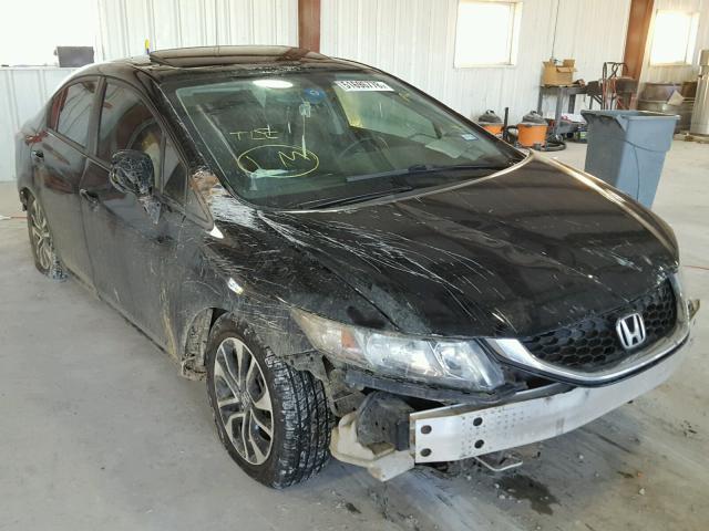 2HGFB2F93DH543691 - 2013 HONDA CIVIC EXL BLACK photo 1