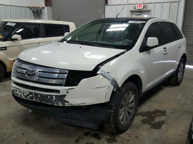 2FMDK3JC1ABA02714 - 2010 FORD EDGE SEL WHITE photo 2