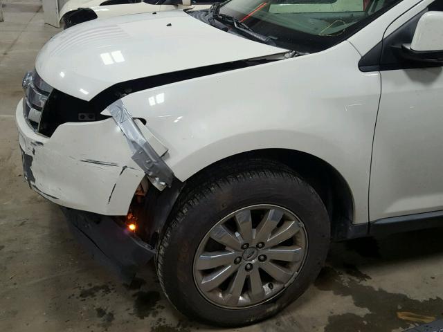 2FMDK3JC1ABA02714 - 2010 FORD EDGE SEL WHITE photo 9