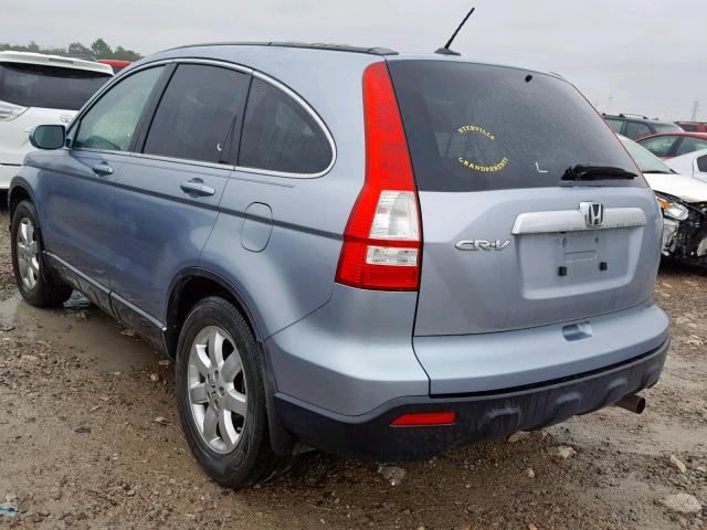 5J6RE48739L037275 - 2009 HONDA CR-V EXL BLUE photo 3