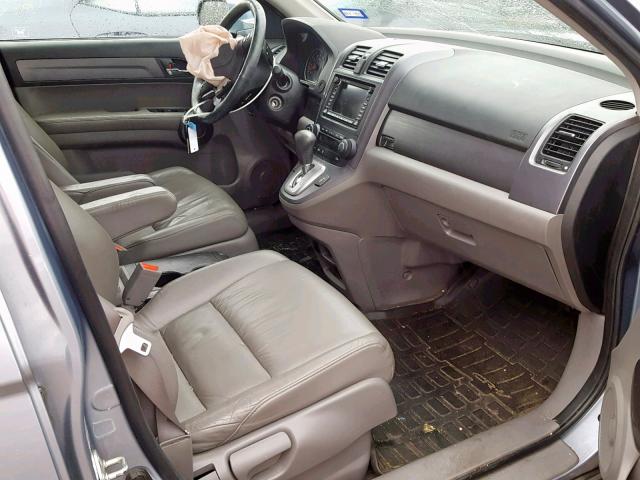 5J6RE48739L037275 - 2009 HONDA CR-V EXL BLUE photo 5