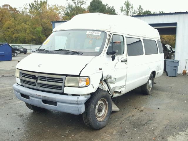 2B6KB31Z3SK553569 - 1995 DODGE VAN WHITE photo 2