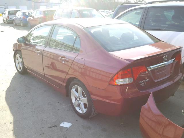 2HGFA1F67BH549736 - 2011 HONDA CIVIC LX-S 栗色 照片 3