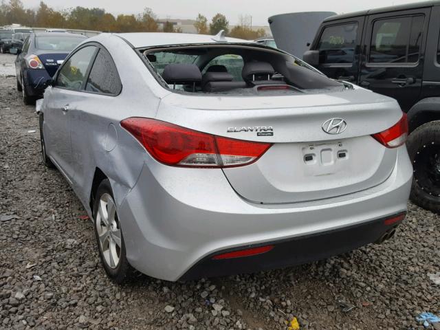 KMHDH6AE4DU010726 - 2013 HYUNDAI ELANTRA CO SILVER photo 3