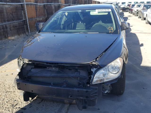 1G1ZC5E10BF327553 - 2011 CHEVROLET MALIBU 1LT CHARCOAL photo 9