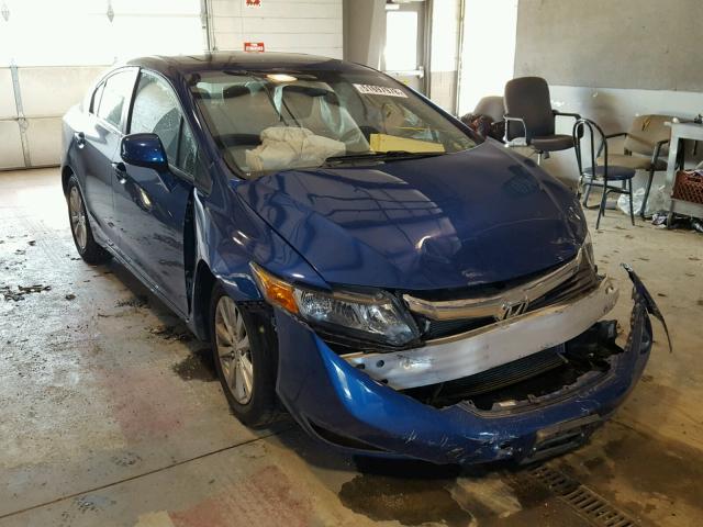 19XFB2F95CE314759 - 2012 HONDA CIVIC EXL BLUE photo 1