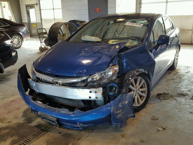 19XFB2F95CE314759 - 2012 HONDA CIVIC EXL BLUE photo 2