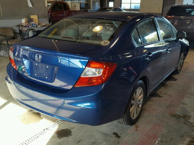 19XFB2F95CE314759 - 2012 HONDA CIVIC EXL BLUE photo 4