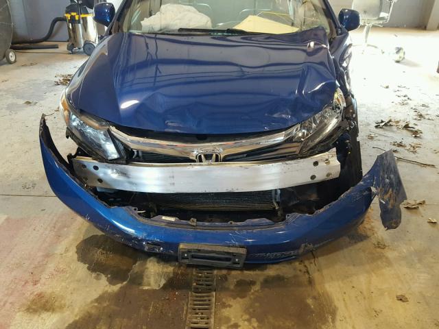 19XFB2F95CE314759 - 2012 HONDA CIVIC EXL BLUE photo 9