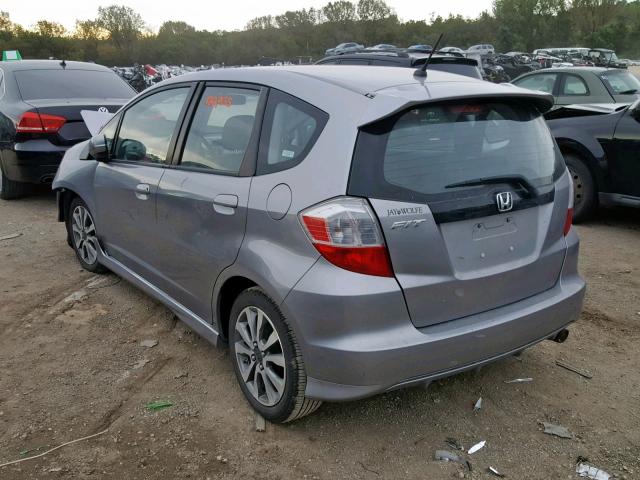 JHMGE88629S006549 - 2009 HONDA FIT SPORT GRAY photo 3