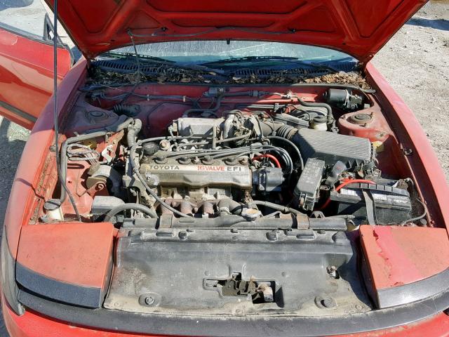 JT2AT86F7N0091807 - 1992 TOYOTA CELICA ST RED photo 7