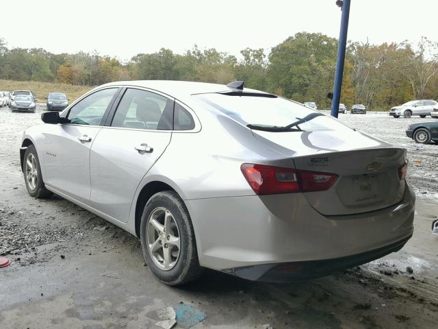 1G1ZB5ST3HF290970 - 2017 CHEVROLET MALIBU LS 银色 照片 3
