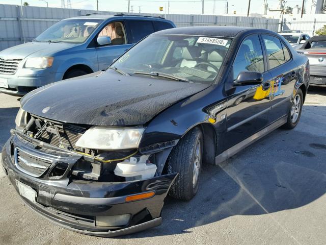 YS3FB49S741058194 - 2004 SAAB 9-3 LINEAR BLACK photo 2