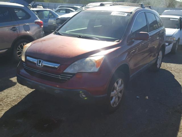 JHLRE48757C006969 - 2007 HONDA CR-V EXL RED photo 2