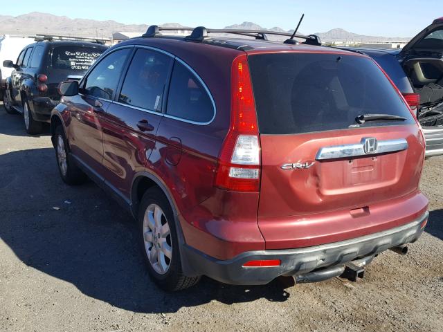 JHLRE48757C006969 - 2007 HONDA CR-V EXL RED photo 3