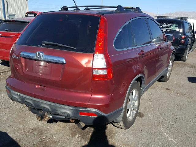 JHLRE48757C006969 - 2007 HONDA CR-V EXL RED photo 4