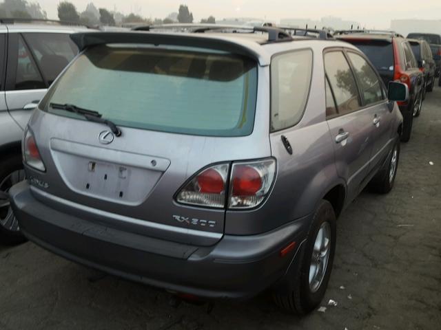 JTJHF10U510211672 - 2001 LEXUS RX 300 SILVER photo 4