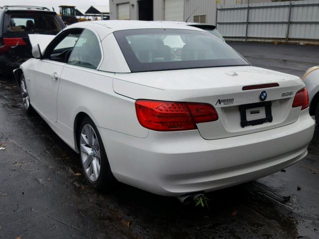 WBADW7C57BE543283 - 2011 BMW 328 I SULE WHITE photo 3