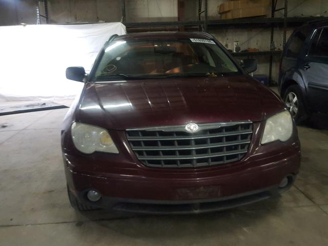 2A8GM68X28R650112 - 2008 CHRYSLER PACIFICA T PURPLE photo 9