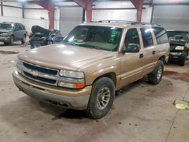 3GNFK16T8YG167300 - 2000 CHEVROLET SUBURBAN K GOLD photo 2