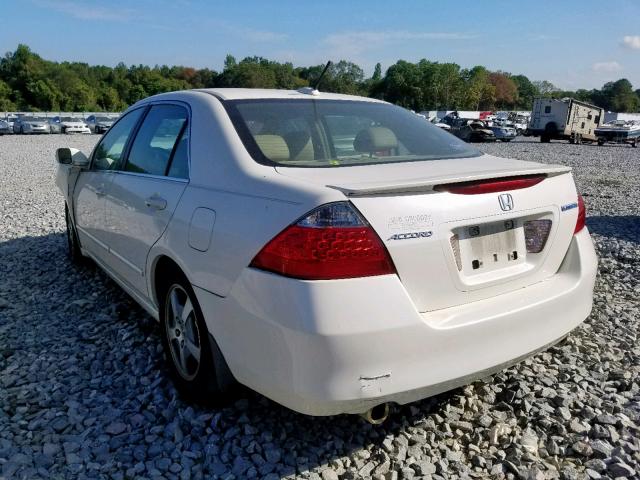 JHMCN36577C001527 - 2007 HONDA ACCORD HYBRID  photo 3