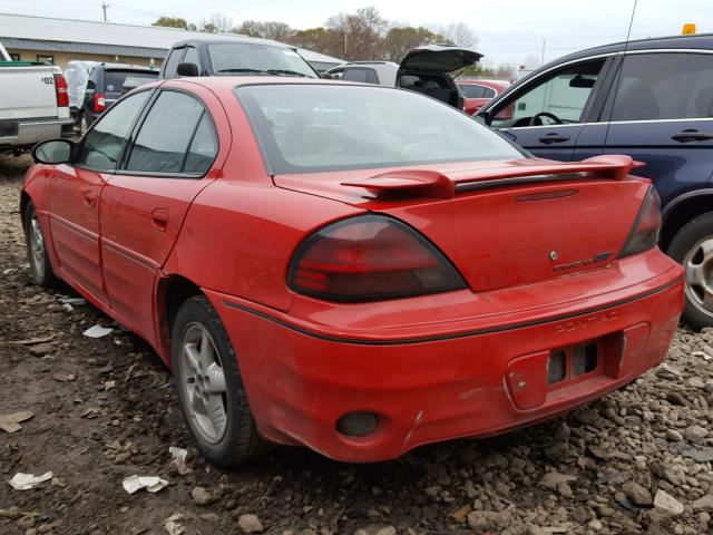 1G2NW52E74C147712 - 2004 PONTIAC GRAND AM G RED photo 3