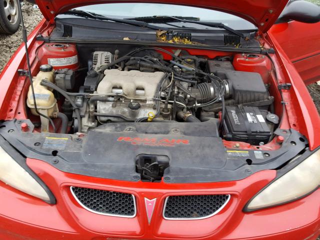 1G2NW52E74C147712 - 2004 PONTIAC GRAND AM G RED photo 7