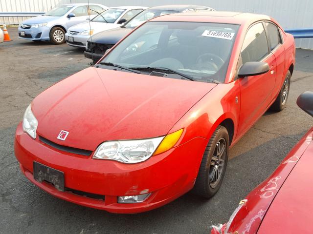 1G8AW12F44Z131132 - 2004 SATURN ION LEVEL RED photo 2