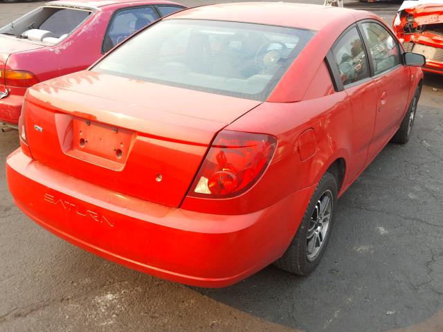 1G8AW12F44Z131132 - 2004 SATURN ION LEVEL RED photo 4