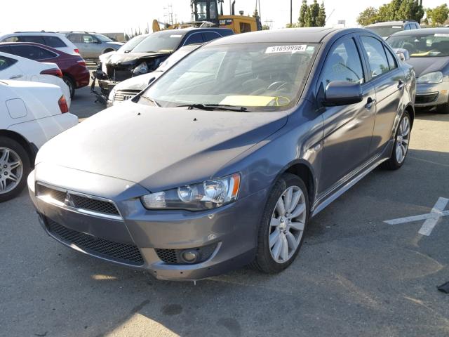 JA3AU86U28U043436 - 2008 MITSUBISHI LANCER GTS GRAY photo 2